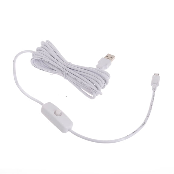 lanema Upgraded withSwitch Power Charging Cable forRaspberryPi USB to MicroUSB Converter 100CM 300CM