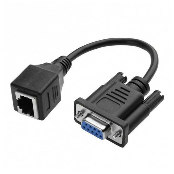 AOOOWER Flexible and Convenient DB9 to RJ45 Extension Cable for Protocol Conversion DB9 Female to RJ45 Female Extenders