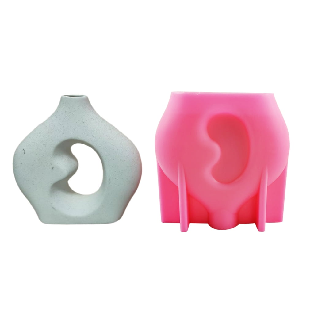 lanema Vase Resin Mold Pen Holder Silicone Mold Flower Pot Epoxy Casting Mold Succulent Organizer Storage Mold Table Decor