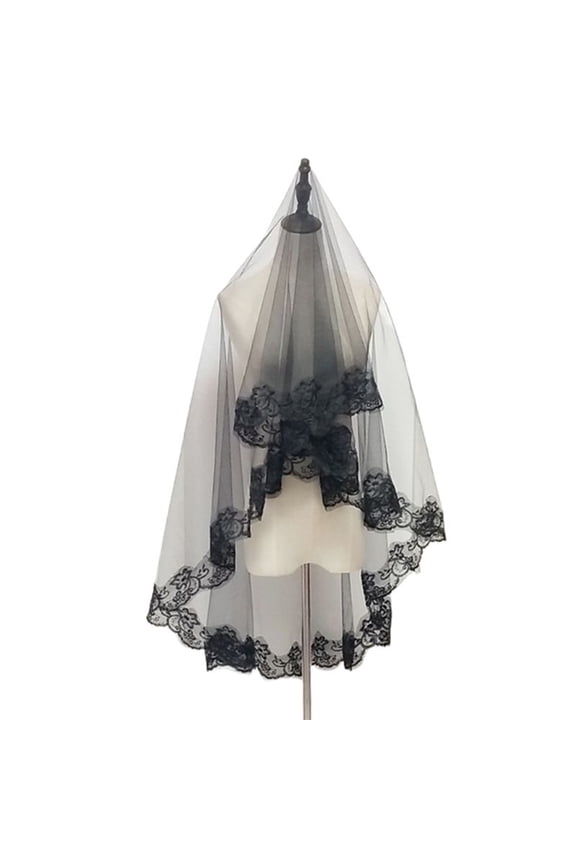 Veil Wedding Veil Goth Veil Bridal Cathedral Veil Drop Veil