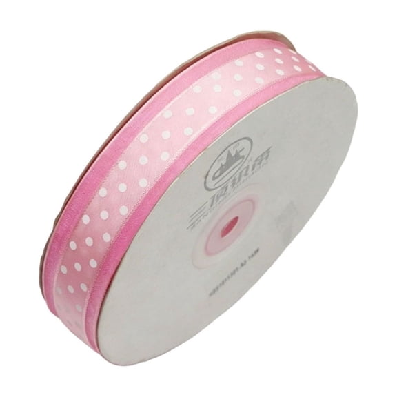 lanema Versatile 2.5cm Wide Organza Ribbon For Gift Packaging And Fashion Accessories Round Dot Ribbon for Craft Supplies