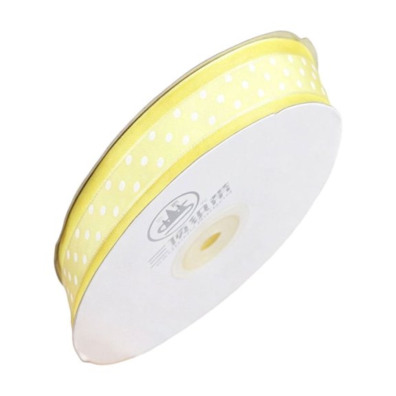 lanema Versatile 2.5cm Wide Organza Ribbon For Gift Packaging And Fashion Accessories Round Dot Ribbon for Craft Supplies