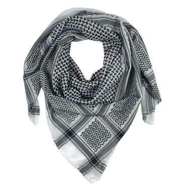 lanema Versatile Headwrap Shemagh Scarf for Muslims Arab Keffiyeh Headscarf for Arabian Dubai Military Tactics Neck Wrap Shawl