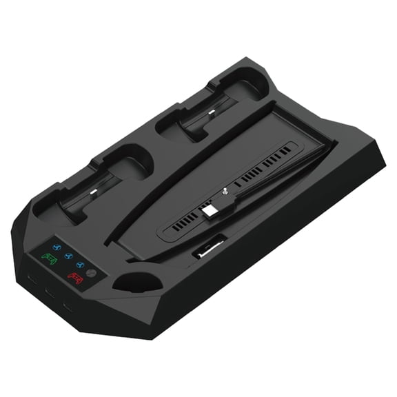 lanema Vertical Gaming Organizers Stand with Cooling Fan and Charging Port for Controllers