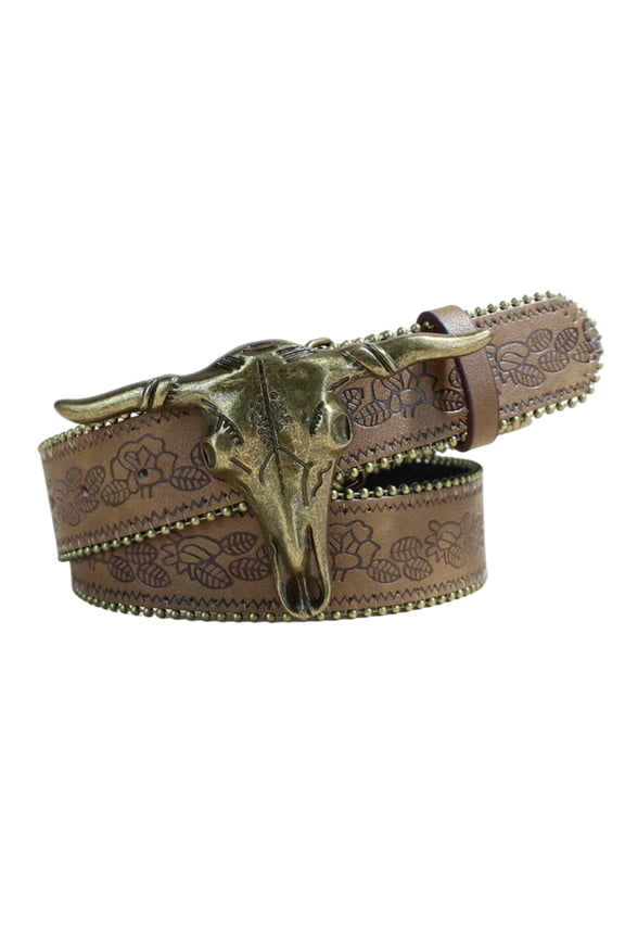 Waistband Engraved Buckles Unique Belt Soft Faux Strap 90s Style Adjustable Waistband Unisex Daily Wear