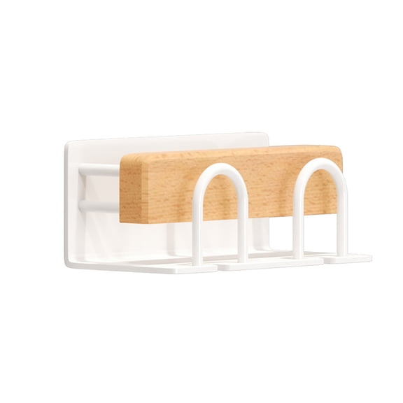 lanema Wall Mounted Wood Electric Toothbrush Holder Bathroom Organizers Toothpaste Rack