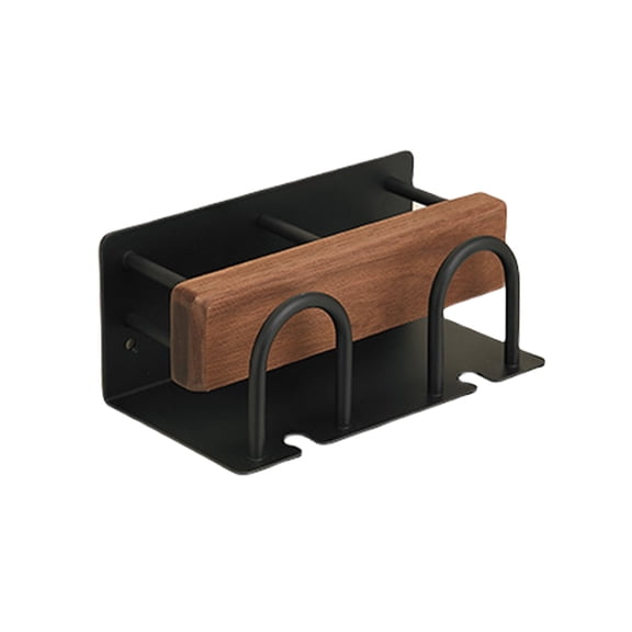 lanema Wall Mounted Wood Electric Toothbrush Holder Bathroom Organizers Toothpaste Rack