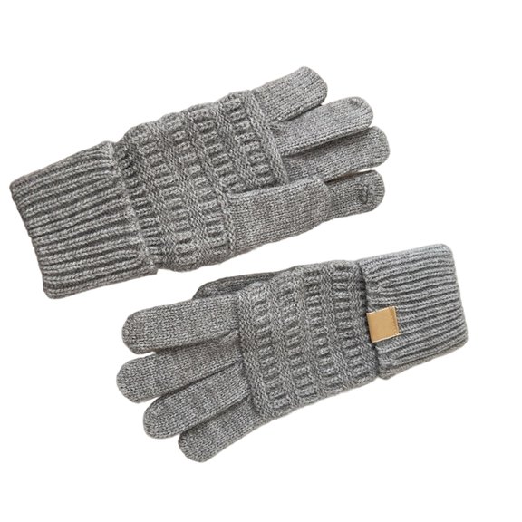 lanema Warm Winter Gloves Thicken Knit Gloves Students Accessories Stylish Gloves