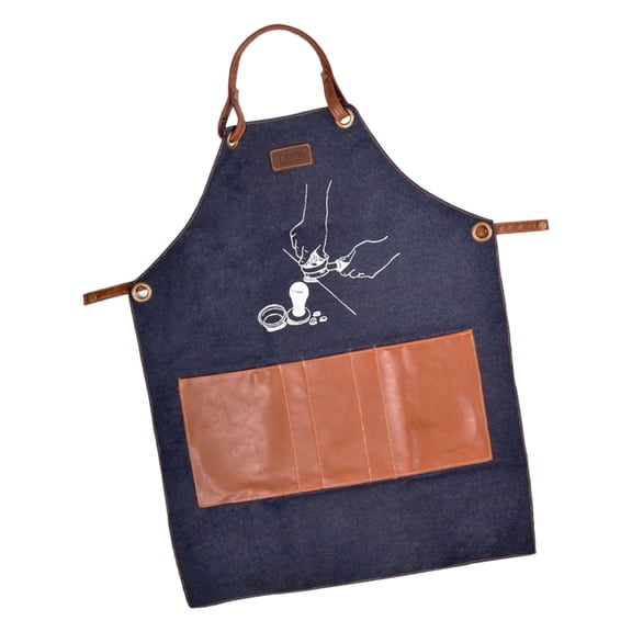 lanema Waterproof And Spill Resistant Coffee Shop Work Apron With Reinforced Design And Multiple Pocket for Cooking Kitchen