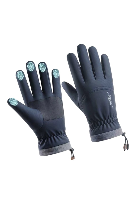 Waterproof Cold Weather Gloves Screentouch Antislip Silicone Palms Grip Handwear
