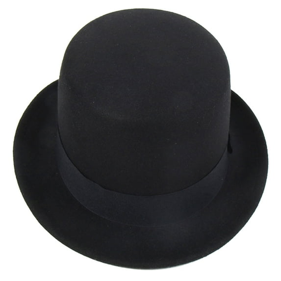 lanema Western Fedora for Men Women Unisex Wear Vintage Top Hat Magician Costume