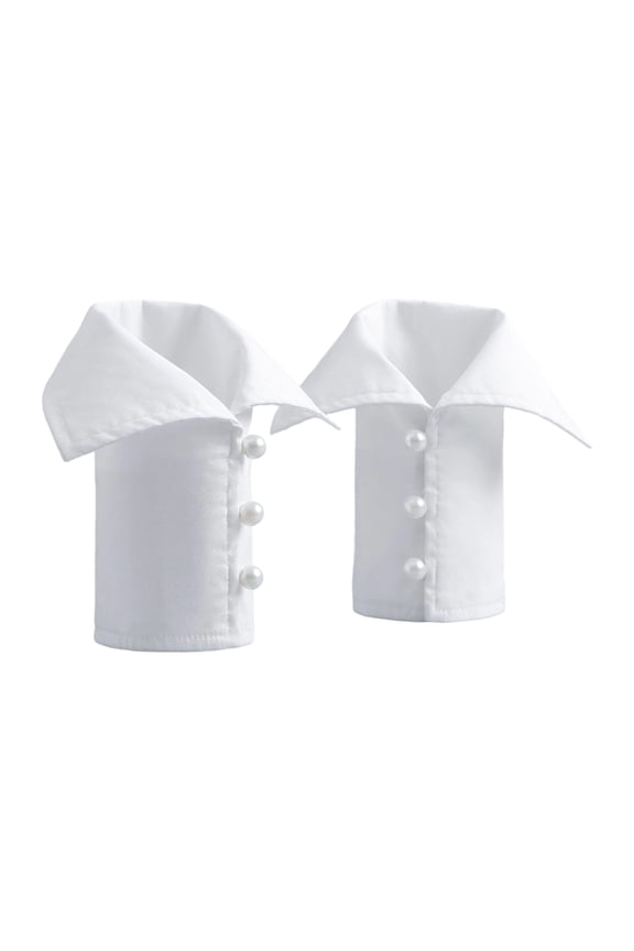 White Wrist Cuffs for Hoodie Sweater Versatile Wristband Soft Comfortable