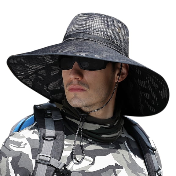 lanema Wide Brim for Sun Hat Bucket Cap Lightweight Large Brimmed Bonnie Hat for Men Wo