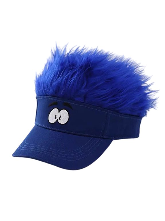 Wig Baseball Cap Funny Novelty Hat For Parties Festivals And Event Adjustable Breathable Design