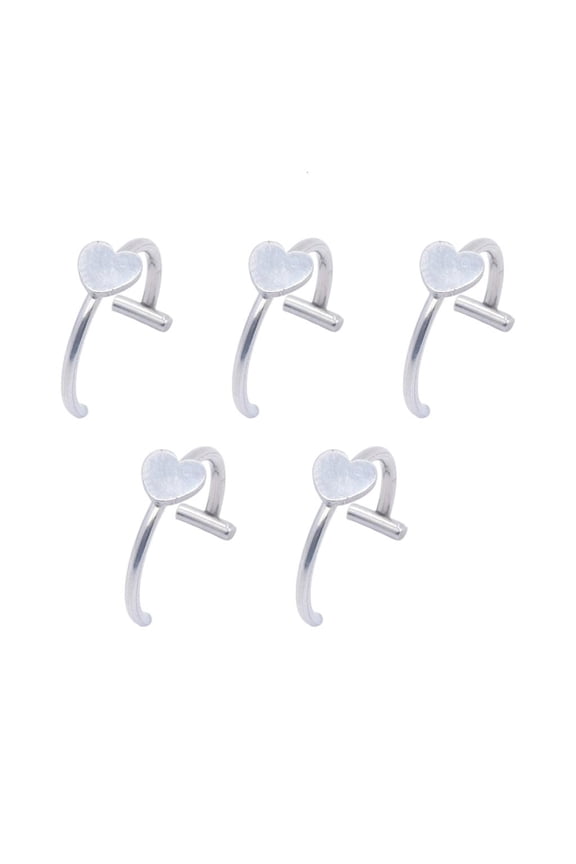 Without Piercing Lip Rings Sturdy Stainless Steel Imitation Lip Jewelry Secure Clip Designs for Sensitive Skin