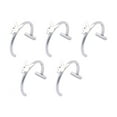 thumbnail image 1 of lanema Without Piercing Lip Rings Sturdy Stainless Steel Imitation Lip Jewelry Secure Clip Designs for Sensitive Skin, 1 of 17