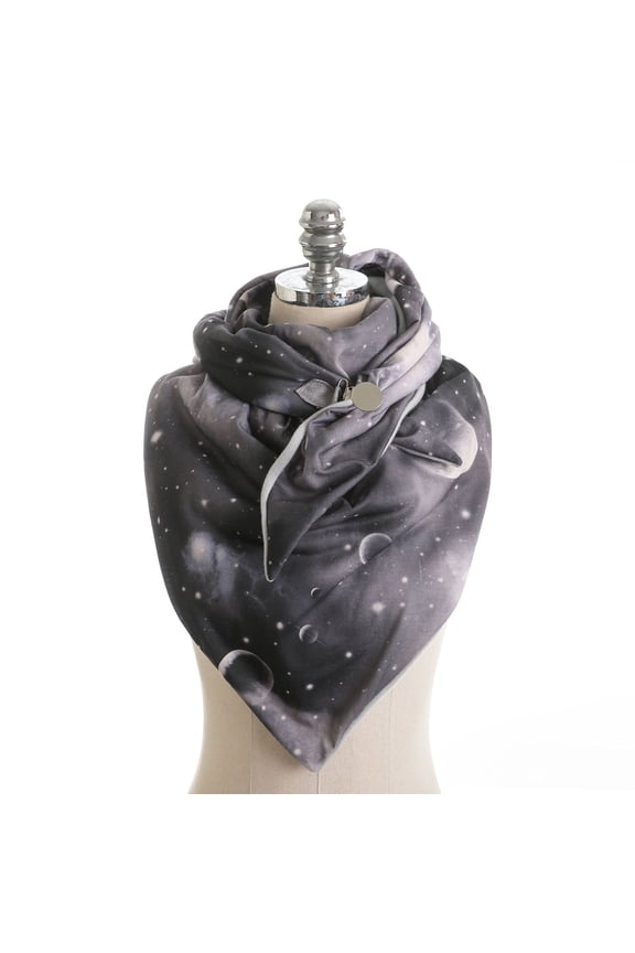 Women Leopard Paisley Floral Print for Triangle Scarf with Clip Winter Autumn Neck Warmer Snood Thermal Blanket Poncho Windproof Shawl Wrap