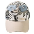 thumbnail image 1 of lanema Women Men Summer Bohemian Cotton Baseball Cap Colorful Tropical Leaves Floral Print Sunscreen Adjustable Trucker Hat, 1 of 21