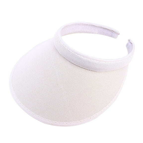 lanema Women Men Unisex Clip-On UV for Protection for Sun Visor Hat Faux Linen Plaid We