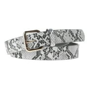 lanema Women Men Waist Strap Retro Buckle Snake Pattern PU- Belt All-match Coat Ladies Wide Harajuku Formal Waistband