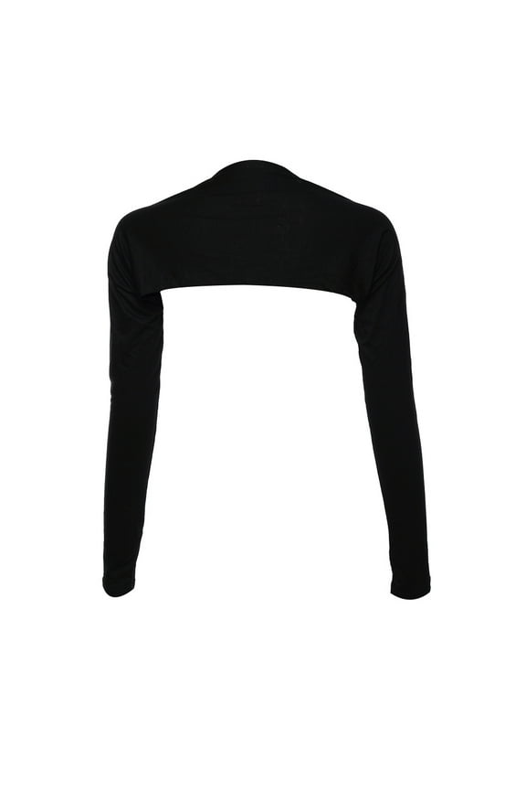 Womens One Piece Long Shoulder Sleeves Shawl Arm Cover Shrug Crop Top Mod