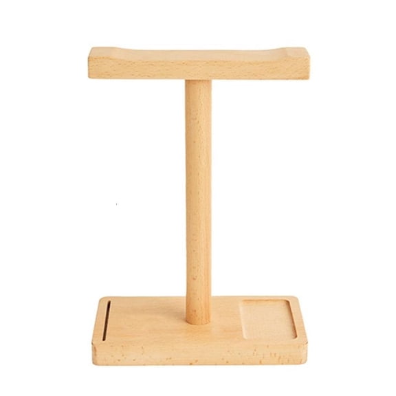 lanema Wood Headphone Stand T Shaped Headsets Holder for Home Studio Organization