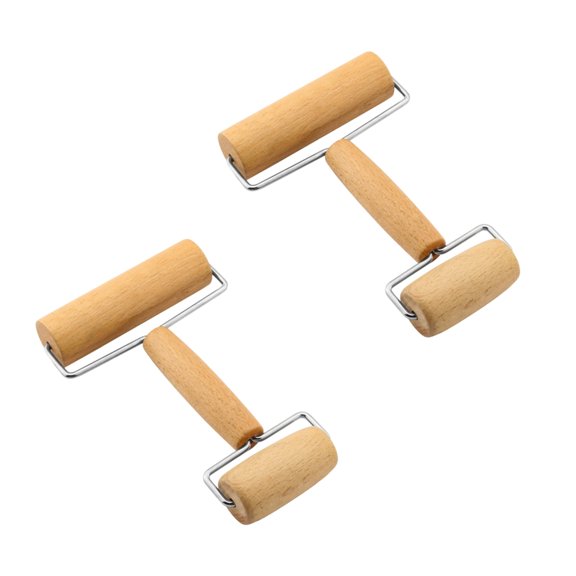 lanema Wooden Rolling Pin Dough Press Tool For Homemade Noodles Cookie And Pie Crusts