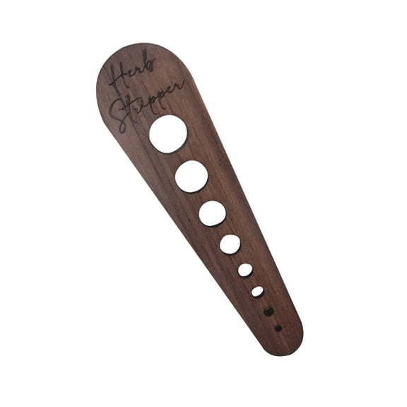 lanema Wooden Vegetable Leaf Remover Efficient Greens Stripping Tool Ergonomic Handle Gadget Kitchen Accessory