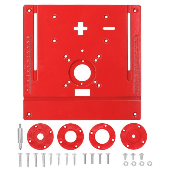 lanema Woodworking Electric Trimming Machine Router Table Insert Plate for w/ Rings Jig