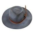 thumbnail image 1 of lanema Wool Fedora Old-fashioned Short Brim Hat Victorian Age Women Men Photo Props, 1 of 8