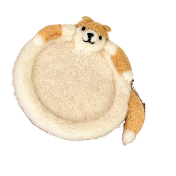 lanema Wool Felt Heat Resistant Coaster Designs Decoration Cup Mat for Office