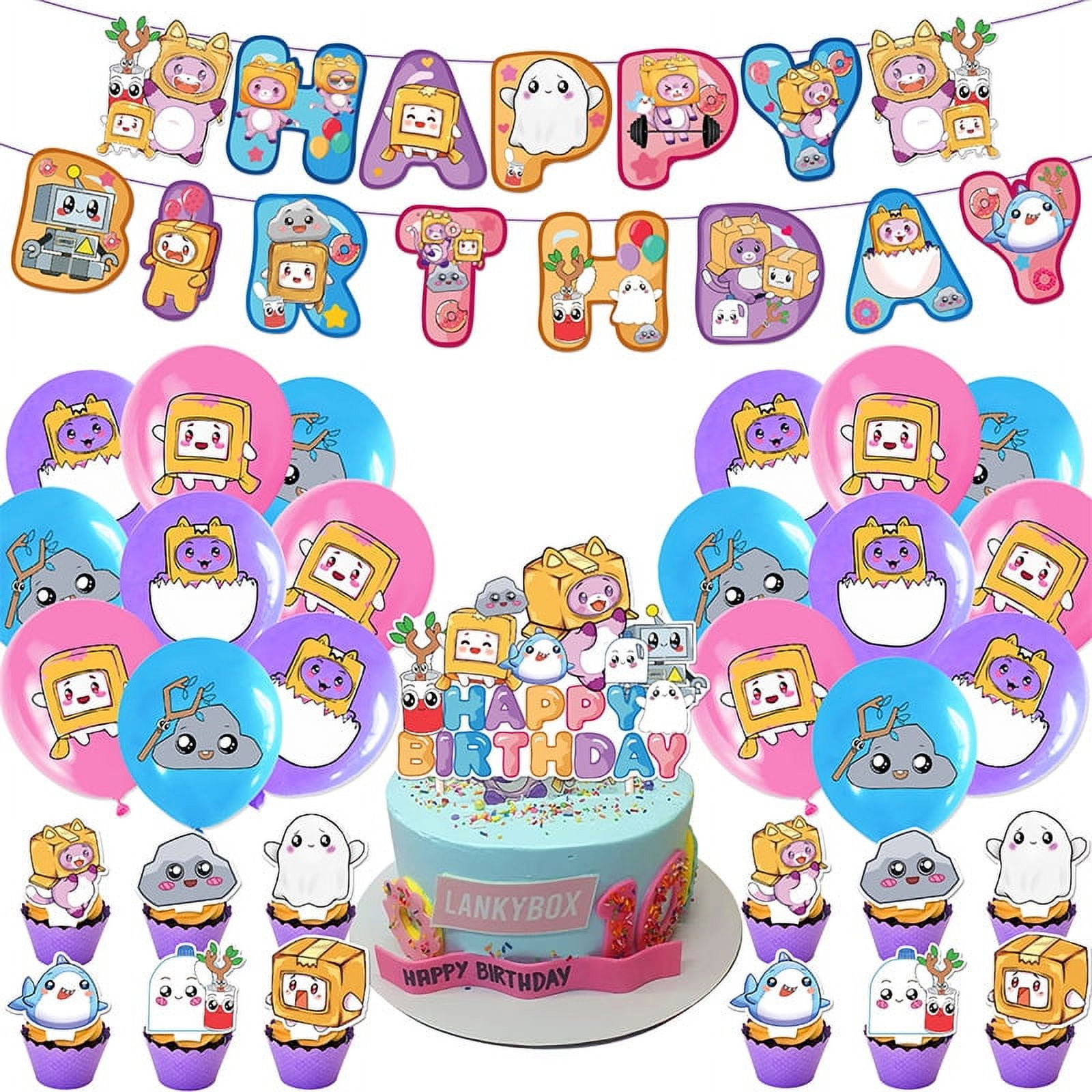 lankybox birthday decorations lankybox Birthday Party Supplies, box