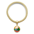 thumbnail image 1 of laos asia national emblem en bracelet round pendant jewelry chain, 1 of 3