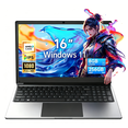 thumbnail image 1 of Morostron 16" Laptop Computer with Win11, 8GB RAM 256GB SSD Expandable to 1TB, AMD A9 Processor up to 3.2 GHz, 9000mAh Battery, Numeric Keypad USB3.0 WiFi5 Webcam, Slim Laptops, 1 of 10