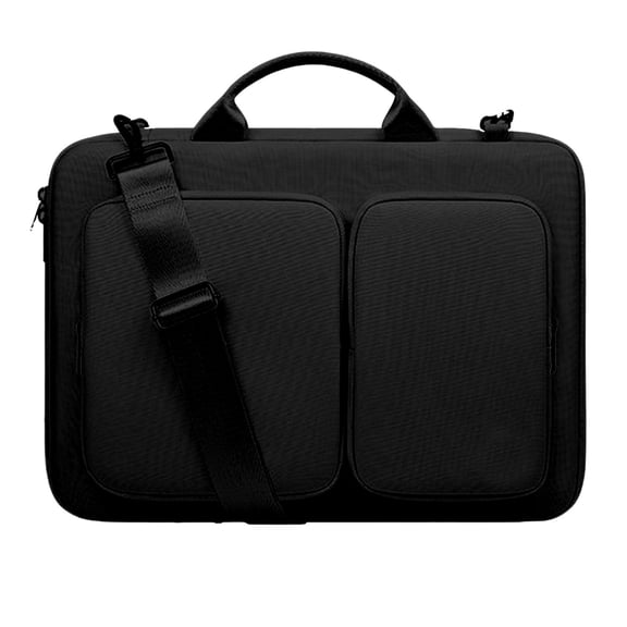 Behome Laptop Bag, 14.1-15.4 Inch Laptop Bag Computer Bag for Men & Women, Adjustable Shoulder Strap, Great for Transporting From Home to Office, Extra Pockets, Black