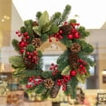 thumbnail image 1 of laqbezok Christmas Door Swag for Front Door, Merry Christmas Festive Holiday Door Swag Decoration, Perfect Wreath for Front Door Wall Decor Christmas Home Decor, 1 of 10