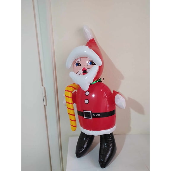 HaCpiu Santa Balloons for Christmas Party Decoration, 24" Rare Vintage Vinyl Santa Christmas Christmas Decor, Cute Santa Christmas Yard Indoor Outdoor Decoration