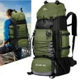thumbnail image 1 of large 90l travel bag camping backpack hiking army climbing bags mountaineering sport bag outdoor shoulder rucksack men women, 1 of 4