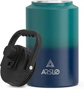large Insulated Water Jug With Handle, One Gallon Insulated Water Bottle, 1 Gallon Stainless Steel Water Jug