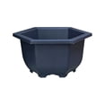 thumbnail image 1 of Large Flower Pot with Saucer Large Hexagon Plastic Plant Pot with Saucer, Terracotta Look Planter forIndoor Outdoor Plants, Big Flower Pot with Drainage Holes forGarden Balcony Patio, 1 of 6