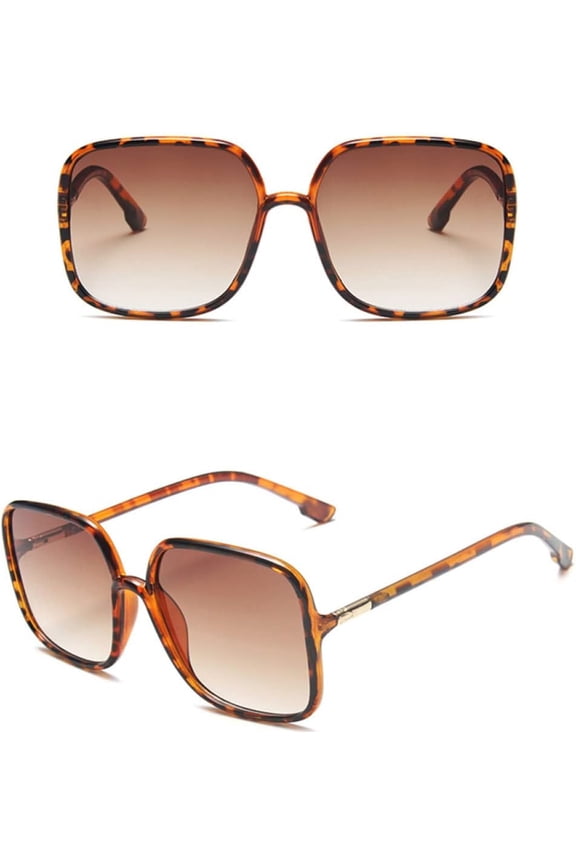 large frame transparent women sunglasses male lady sun glasses plain face