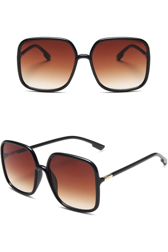 large frame transparent women sunglasses male lady sun glasses plain face