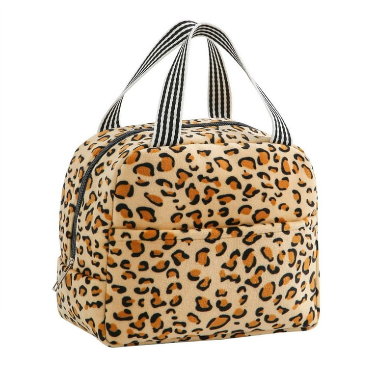 large lunch tote 6 pack cooler bag new animal print thermal insulation portable travel picnic box work to school with rice bento Walmart