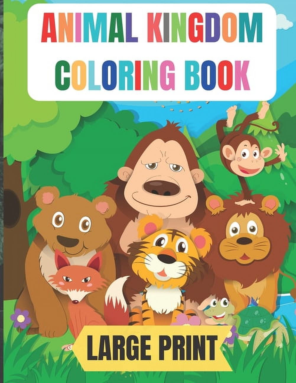 large print animal kingdom coloring - Large Print Animal Kingdom Coloring Book 50 Amazing Coloring Pages With Thick Lines Very Easy For Beginners 8 5 11 Inche Large Papers Paperback E9c1e81c 812e 4c16 A8b5 Dbd0e0f40abd.1219db740a5fa3958cf977868ade9e6e 