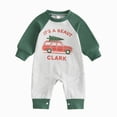 thumbnail image 1 of larppty Baby Boy Christmas Outfit Christmas Tree/Truck Jumpsuit Romper | Newborn Infant Baby Boy Christmas Outfit Long Sleeve Onesie Boydsuit Crew Neck Fall Winter Clothes, 1 of 7