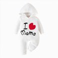 thumbnail image 1 of larppty Baby Boys Girls Romper Funny Letter Jumpsuit, 1 of 7