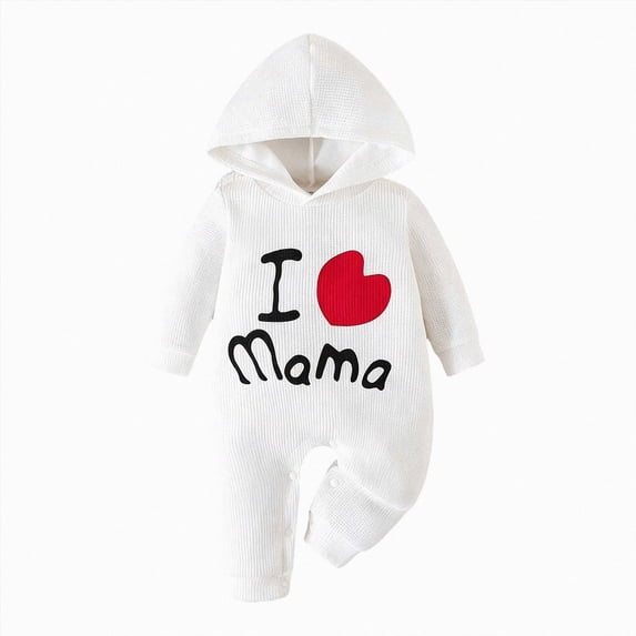 larppty Baby Boys Girls Romper Funny Letter Jumpsuit