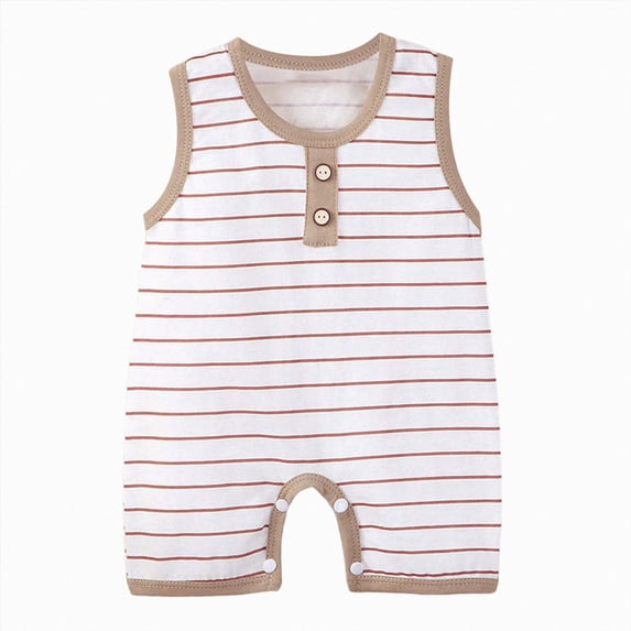 larppty Baby Boys Short Sleeve Romper Summer Infant Onesie Unisex Newborn Baby Clothes