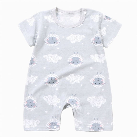 larppty Baby Clothes Unisex Newborn Baby Boy Summer Outfit Romper Jumpsuit Cute Infant Clothes