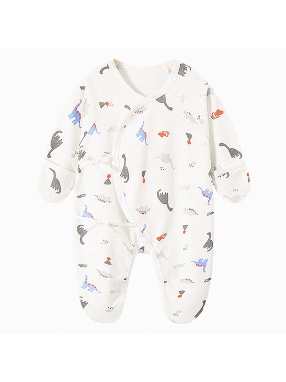 Baby Girl Boy Romper Side Snap Kimono Japanese Cotton Newborn Outfit Newborn-6M